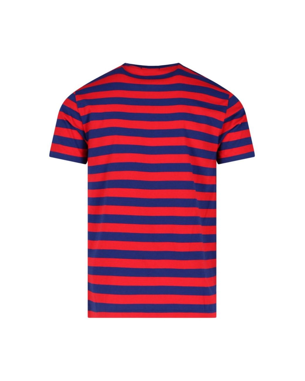 Polo Ralph Lauren Logo Stripe T-shirt in Red for Men | Lyst