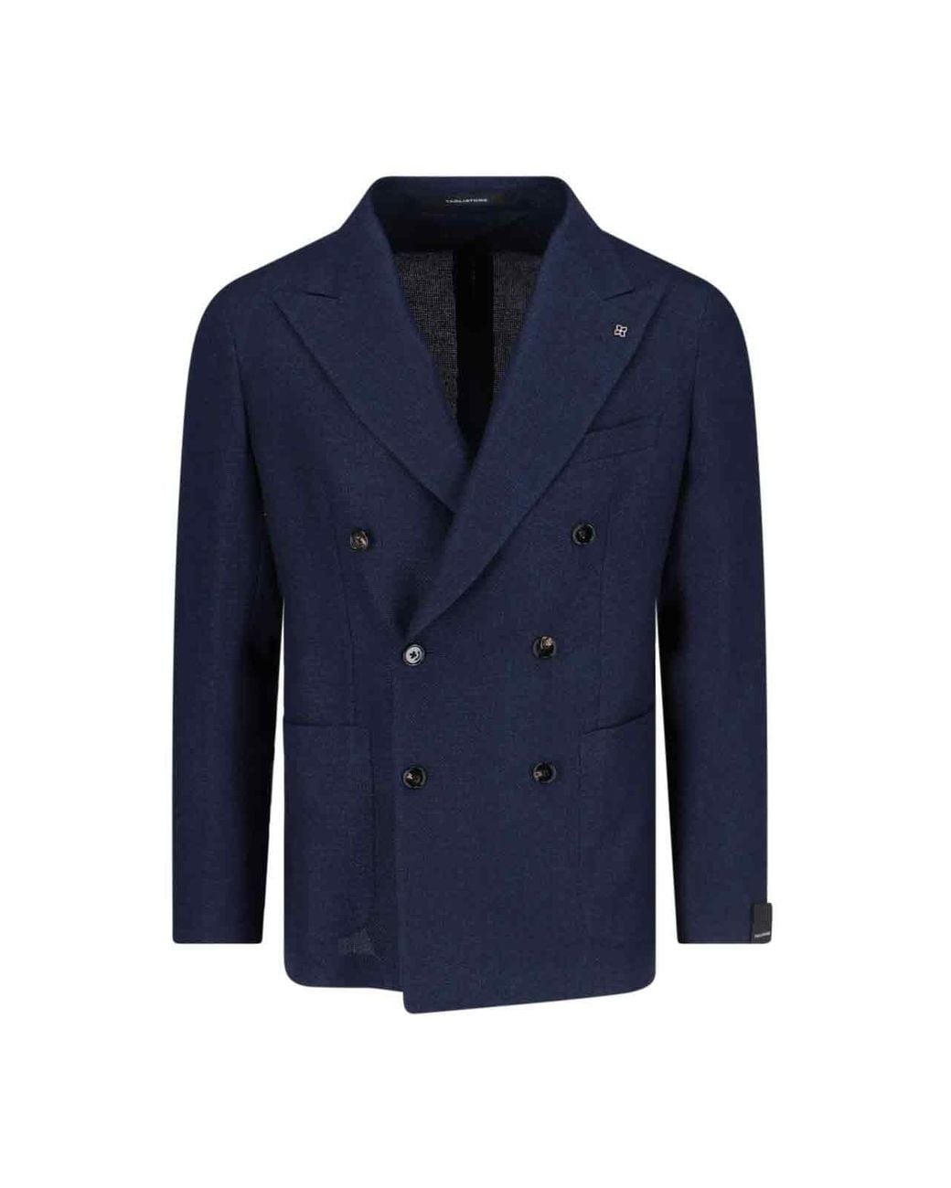 Tagliatore Blue Double-Breasted Blazer for men