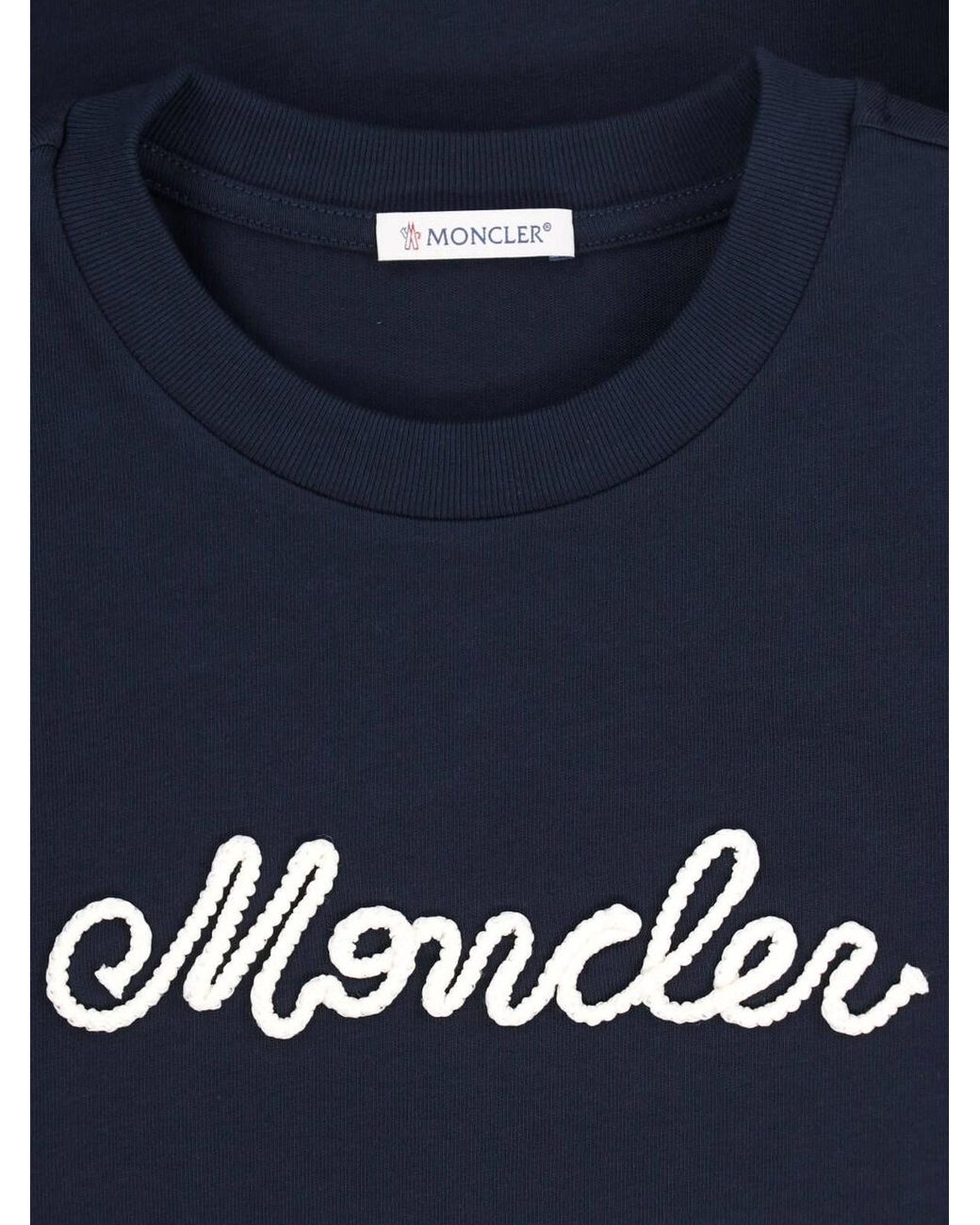 Moncler Blue T-Shirt Logo