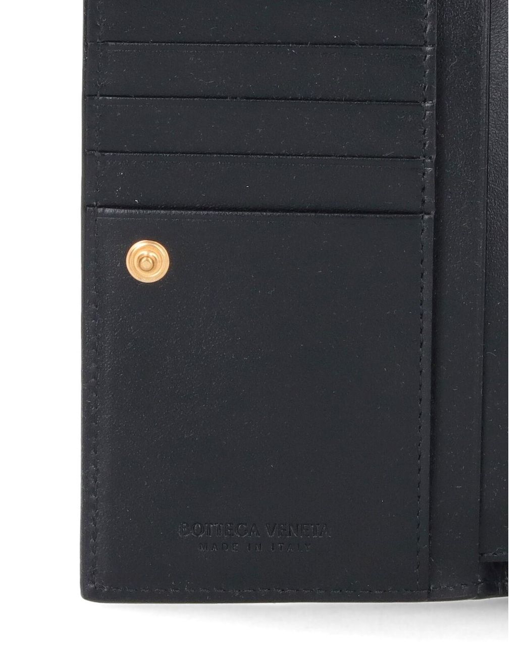 Bottega Veneta Black Bi-Fold Wallet