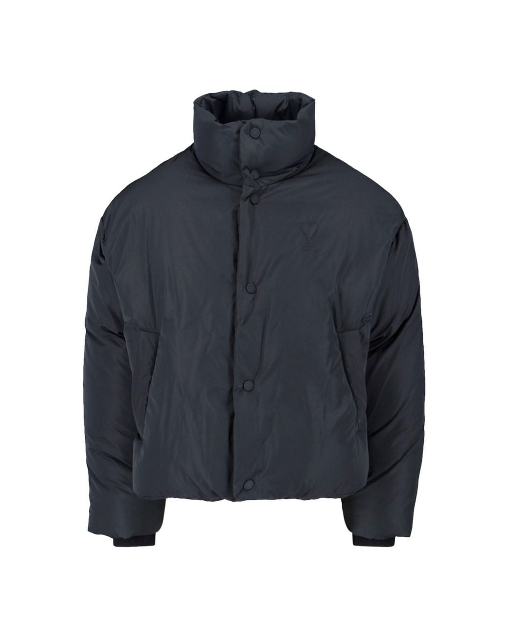 AMI Blue Sleek Jacket With Structured Silhouette for men