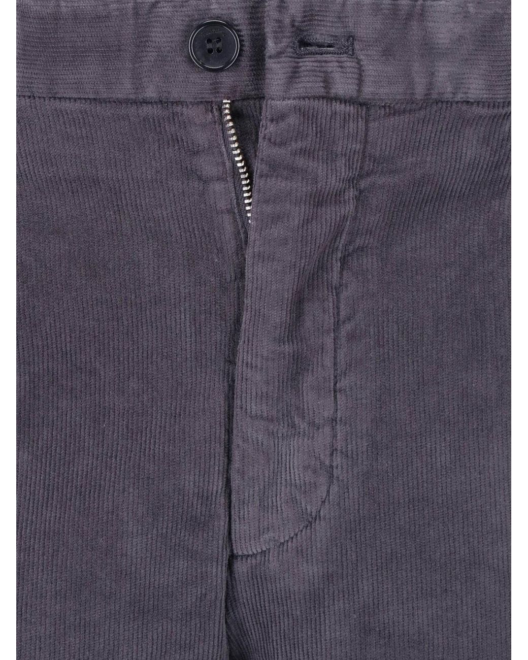 Incotex Blue Cotton Trousers for men