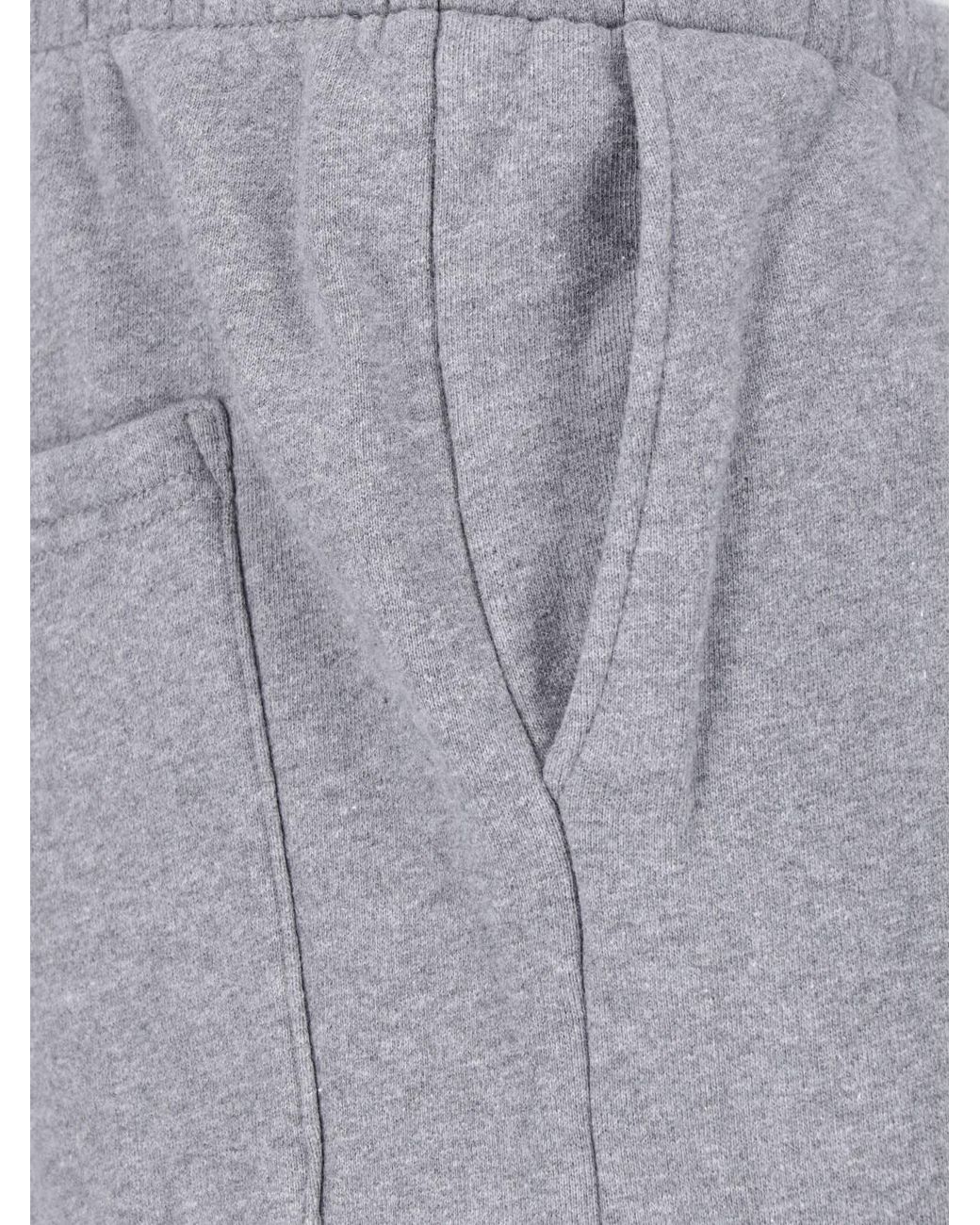Sporty & Rich Gray Sweatpants Logo