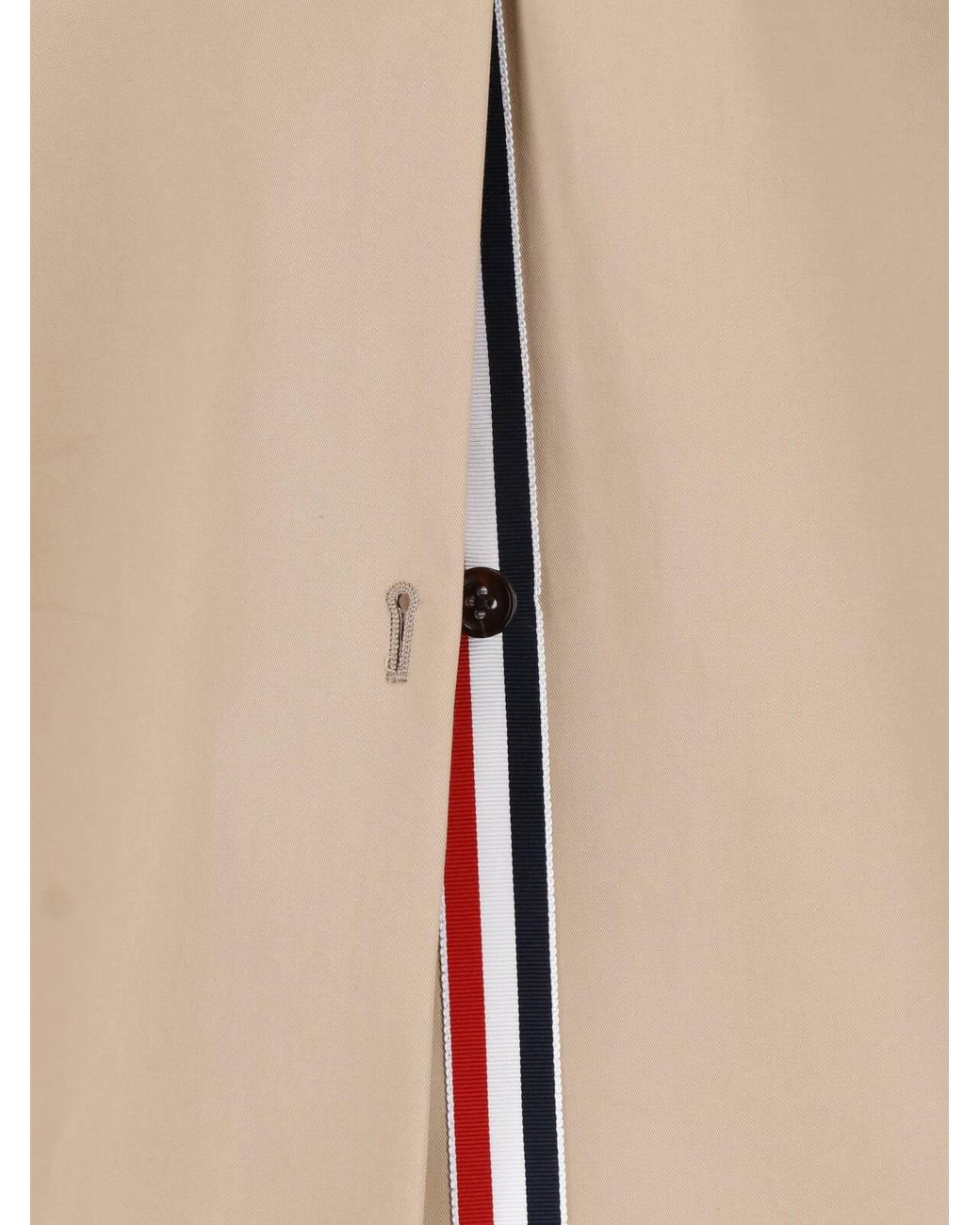 Thom Browne Natural Tailored Overcoat for men