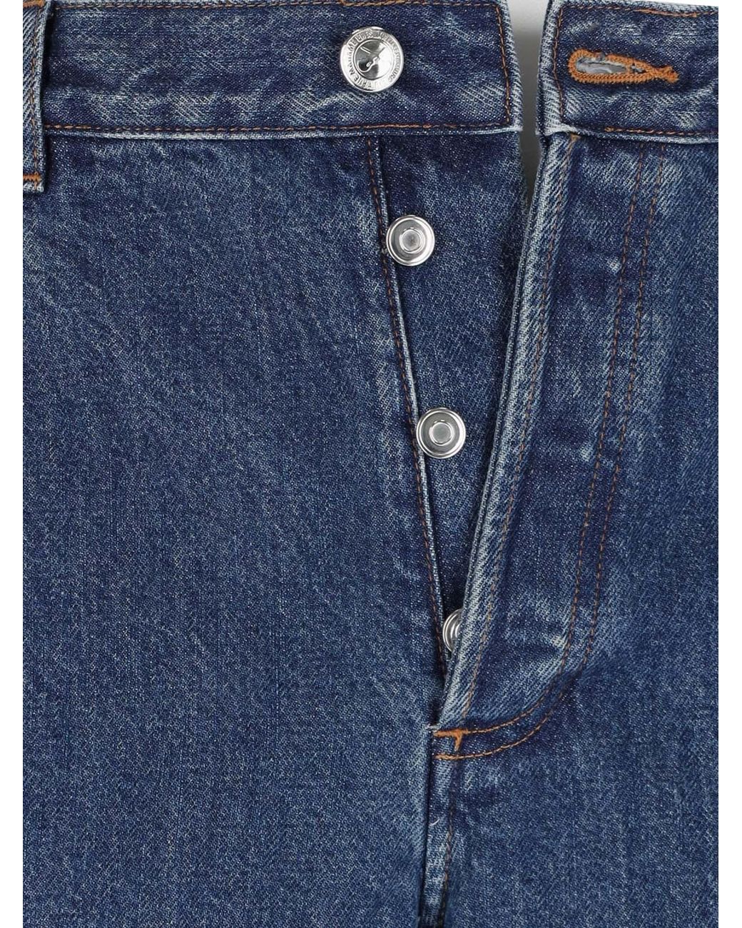 A.P.C. Blue Straight Jeans for men
