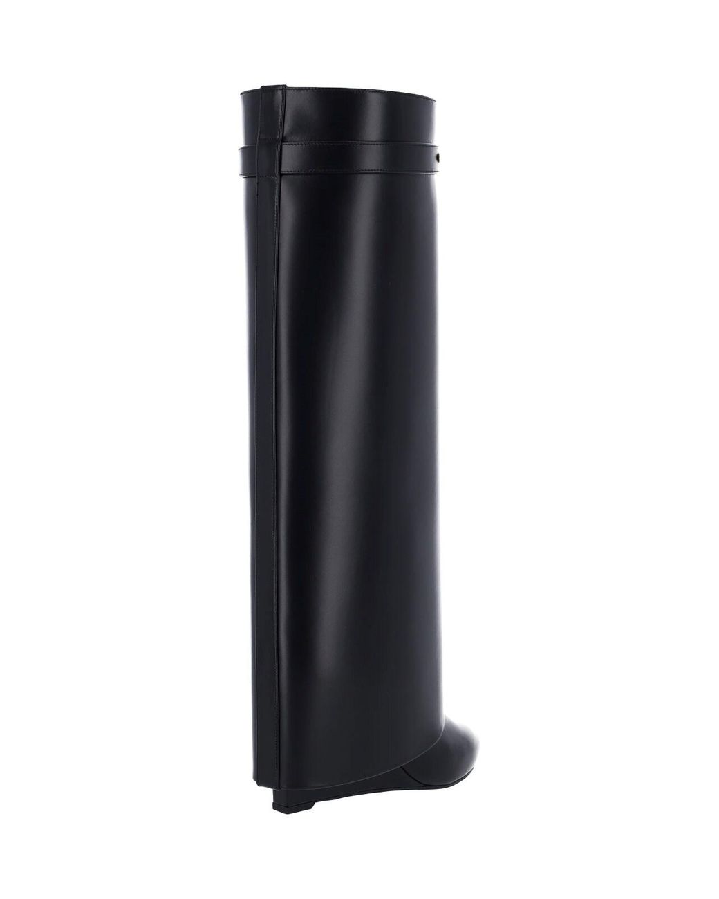 Givenchy Black Knee-High Metal Detail Wedge Boots