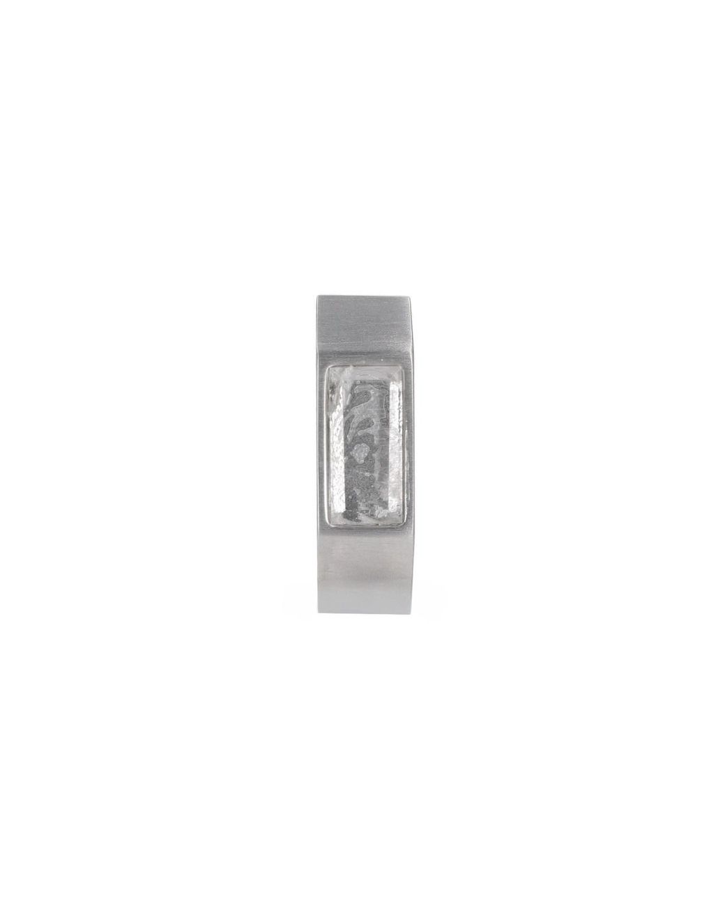 Rick Owens White Earrings "Crystal Beveled" for men