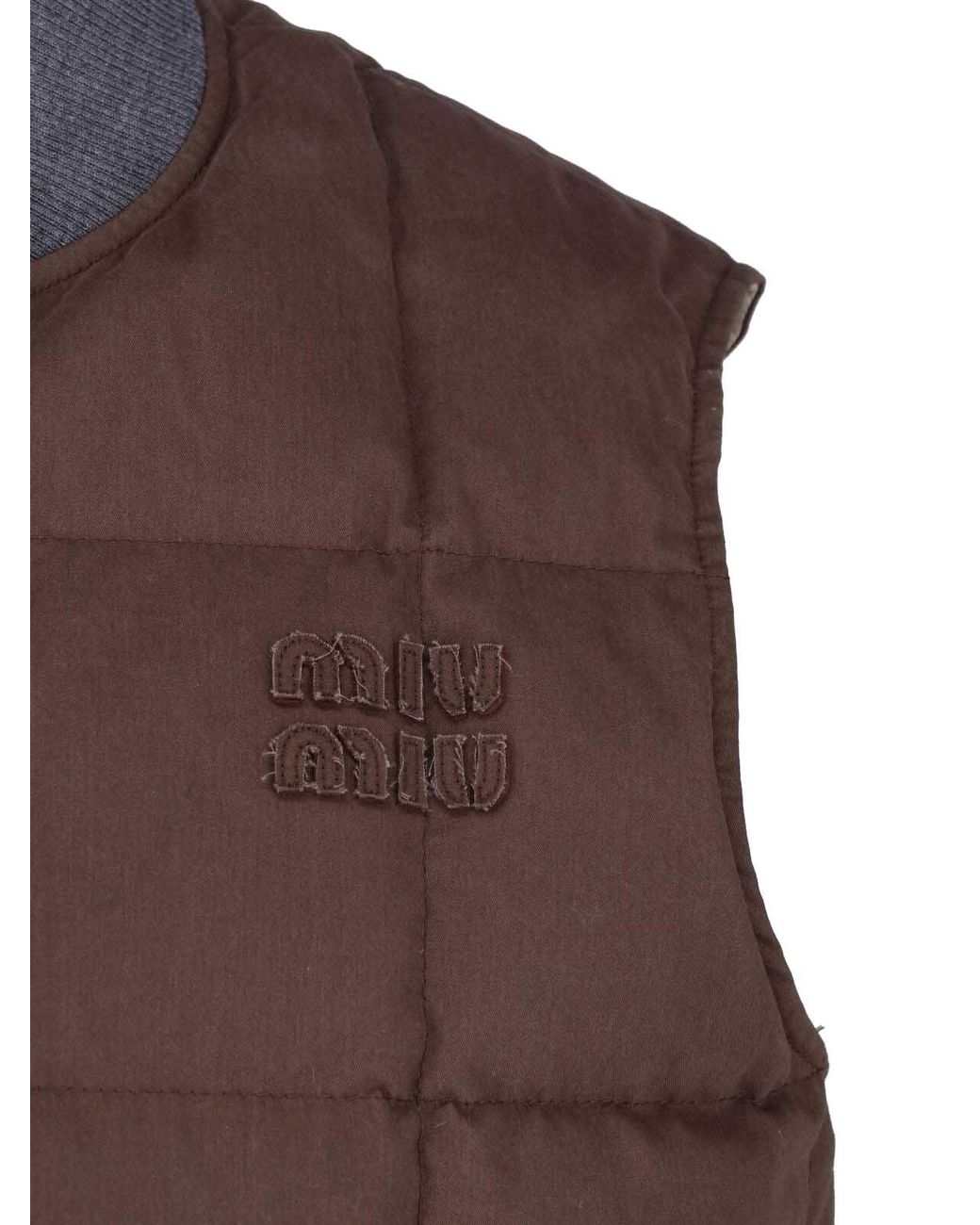 Miu Miu Brown Padded Vest