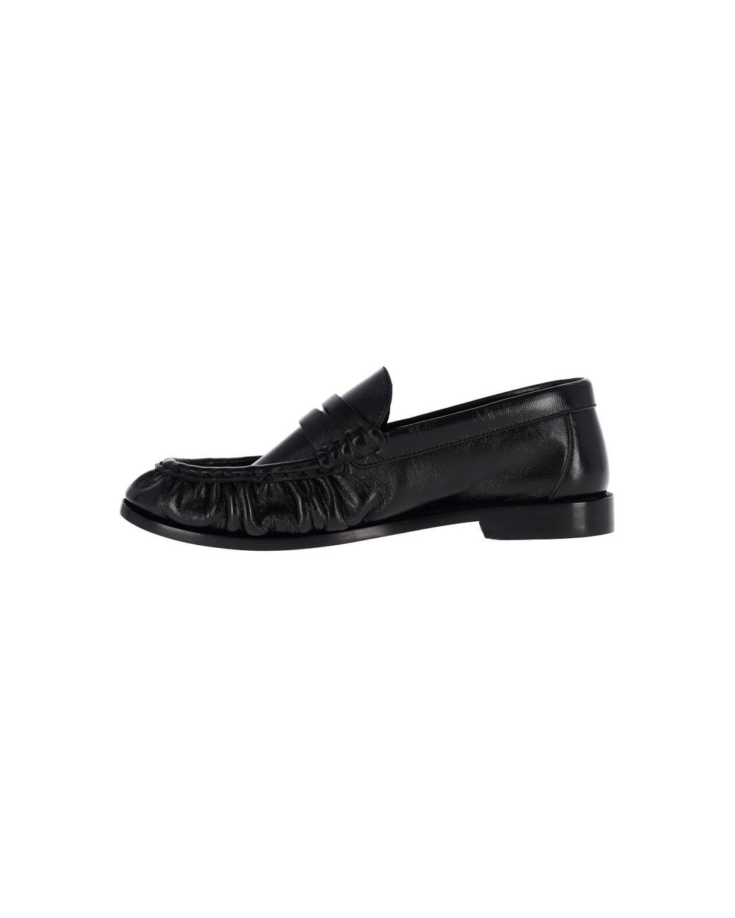 Saint Laurent Black Leather Fringe Loafers