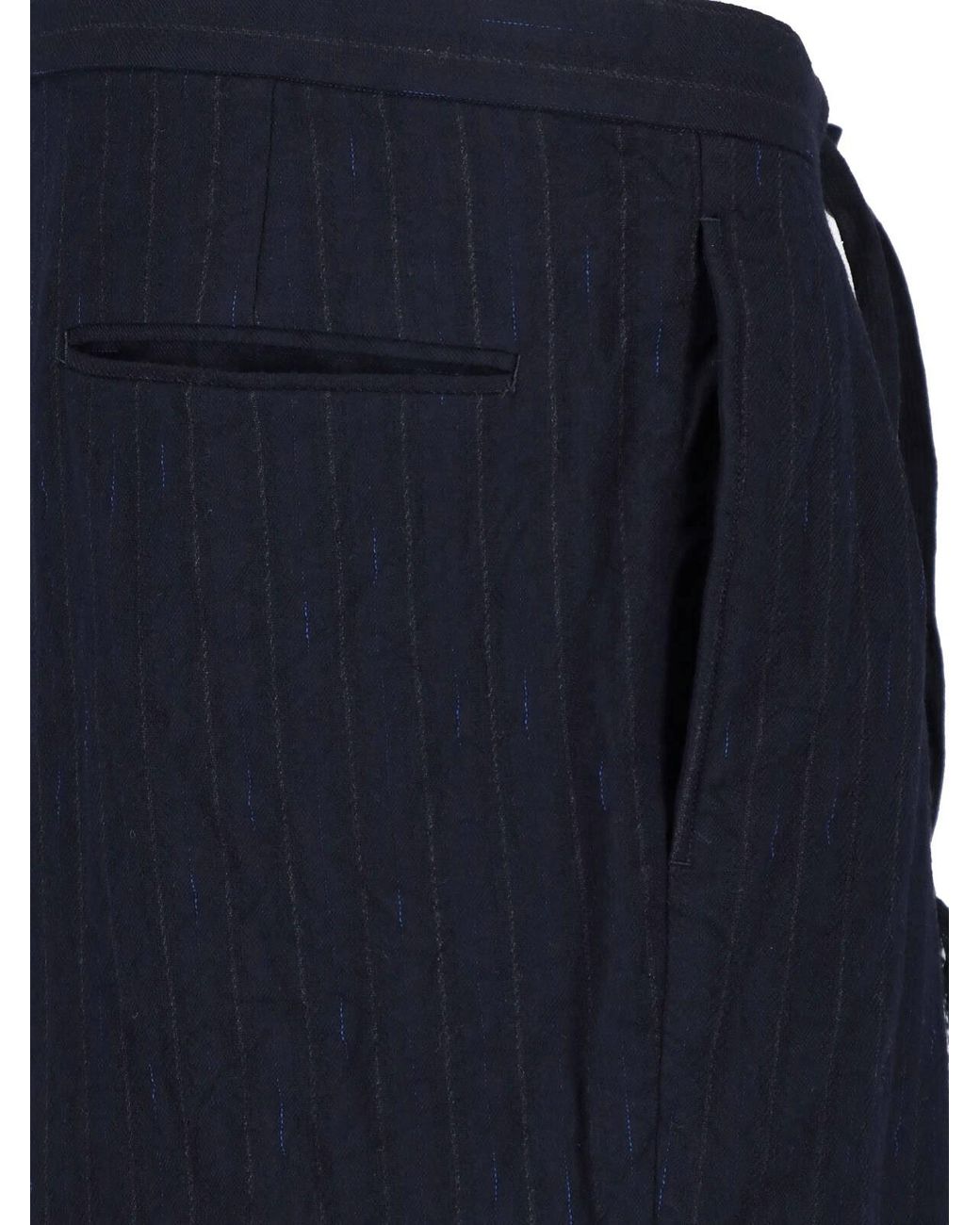 Kaptain Sunshine Blue Tailored Wool Trousers for men