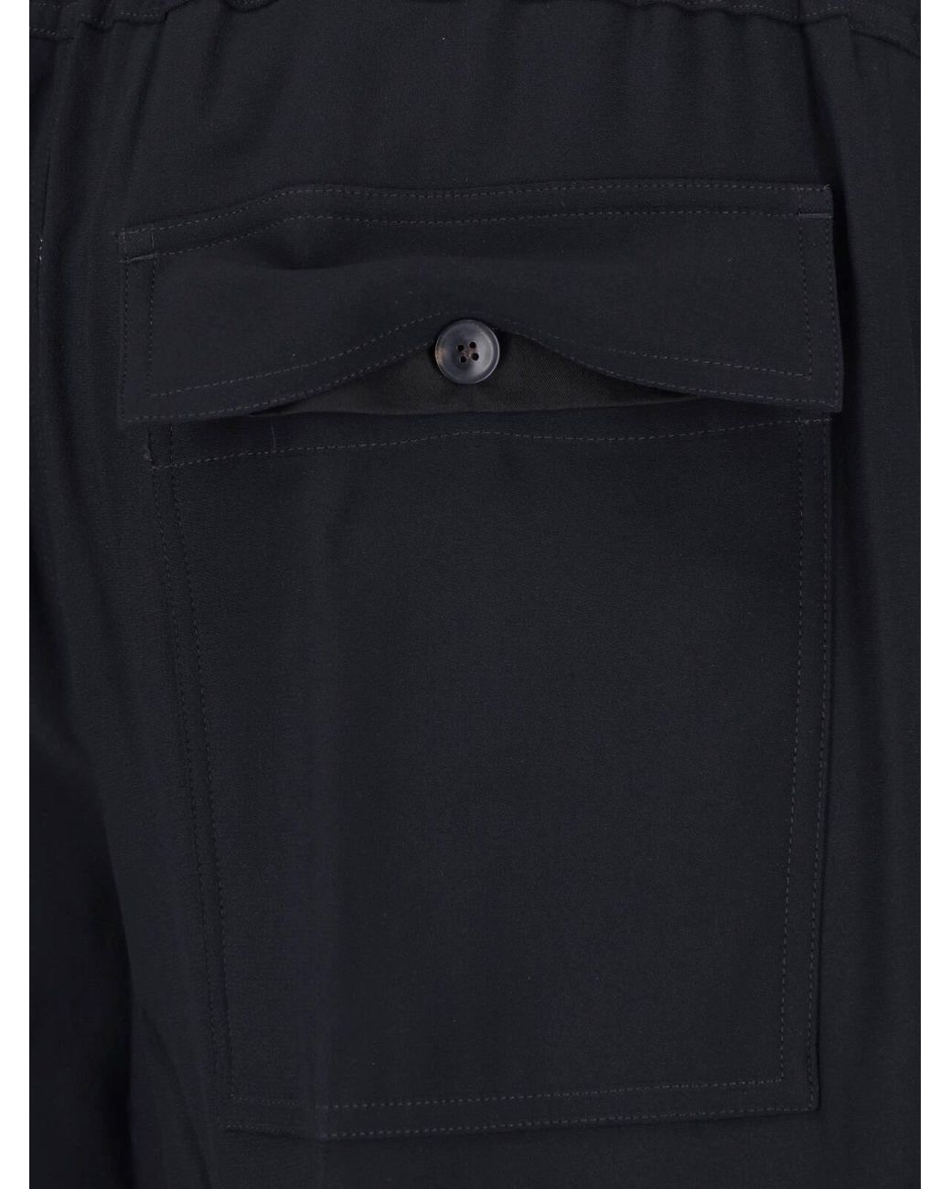 Rick Owens Blue Straight Pants