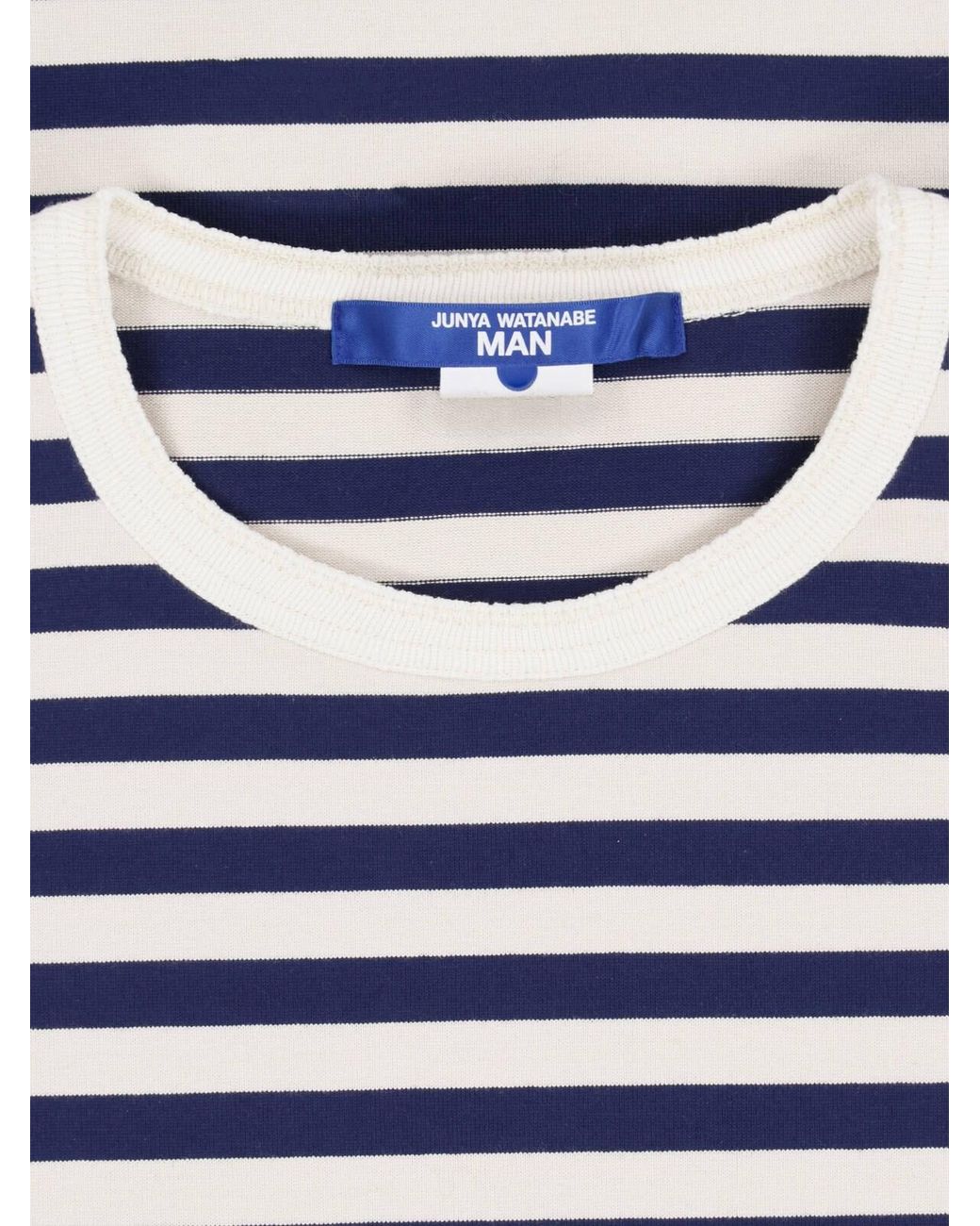 Junya Watanabe Blue Striped Crewneck Long Sleeve Top for men
