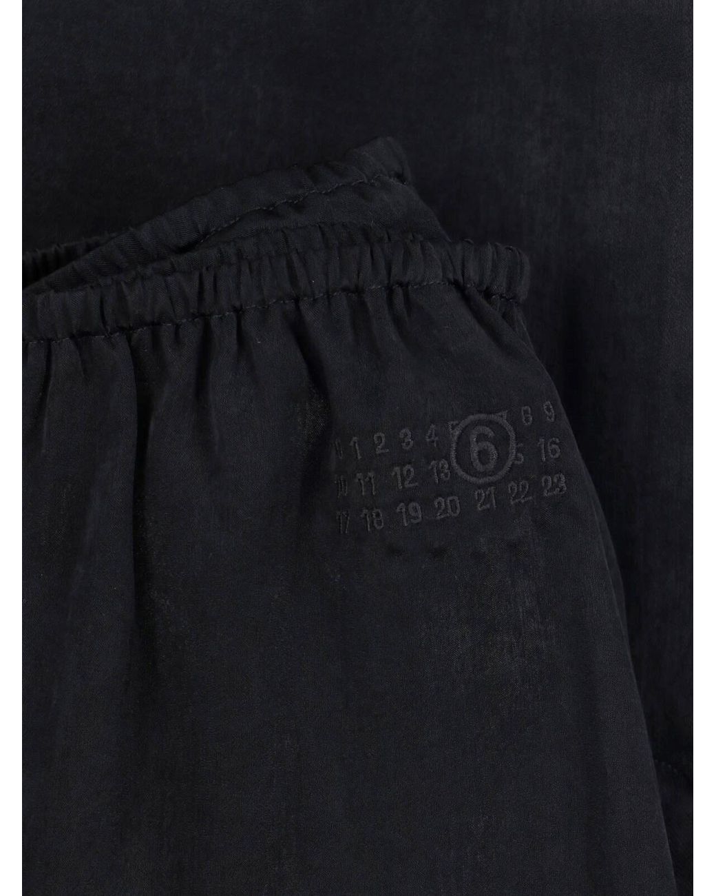 MM6 by Maison Margiela Blue Midi Skirt