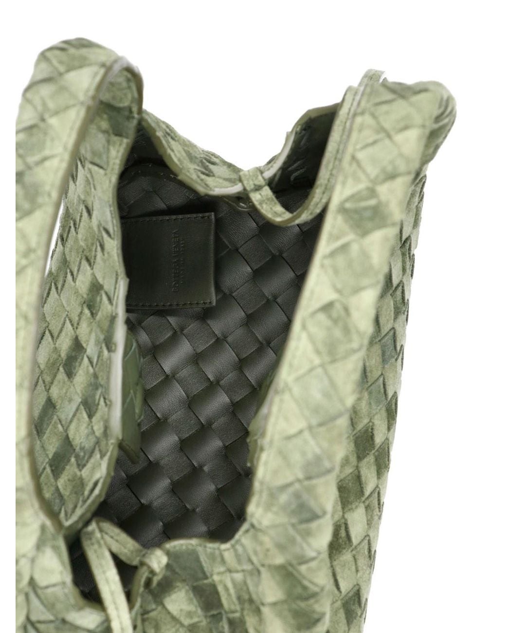 Bottega Veneta Green Small Handbag "Campana"
