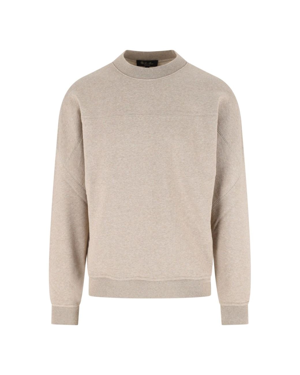 Loro Piana White Crewneck Sweatshirt for men