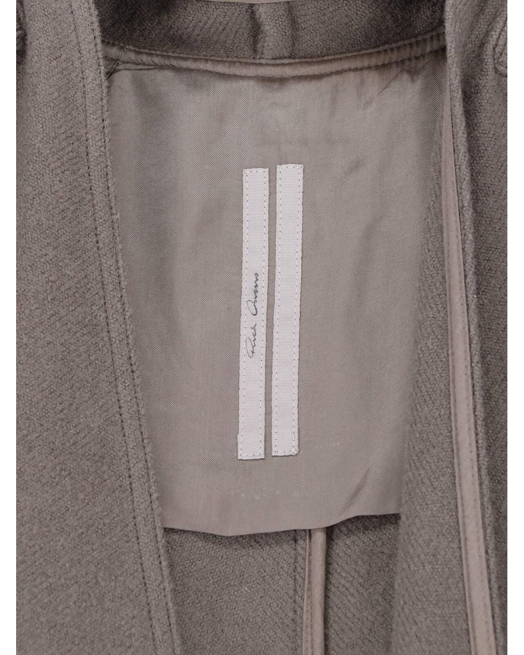 Rick Owens Gray Coat "Ls Lab"