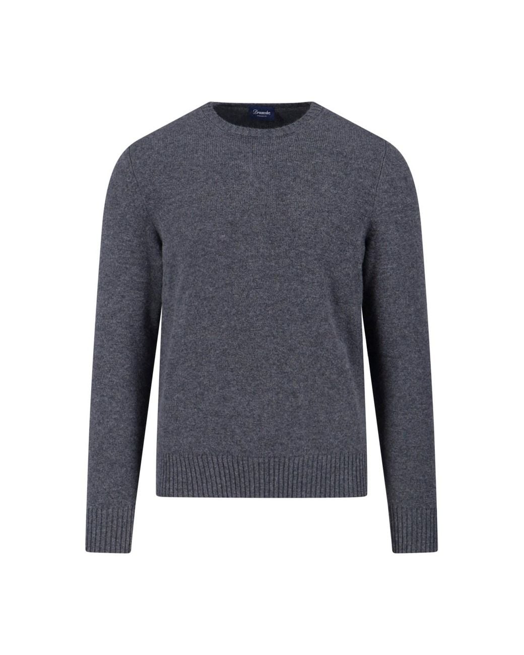 Drumohr Blue Cashmere Sweater for men