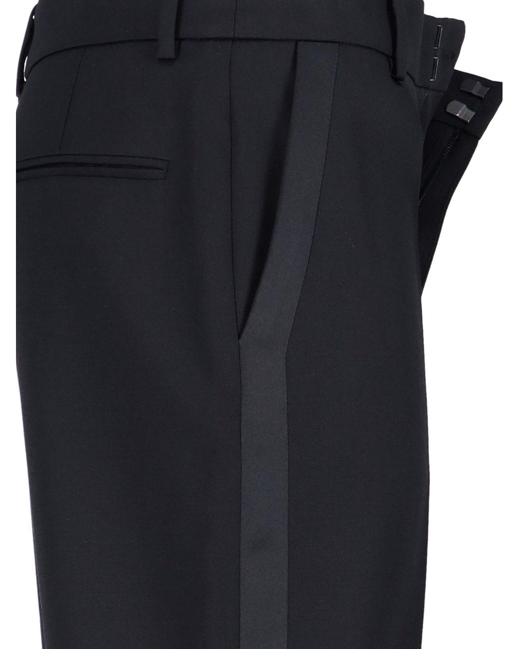 Saint Laurent Blue Tuxedo Pants