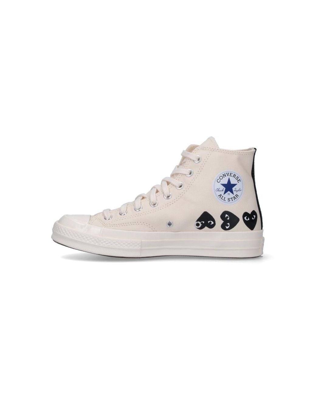 COMME DES GARÇONS PLAY White "Converse Multi Heart Chuck 70" Sneakers