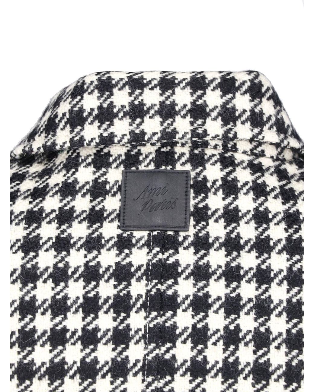 AMI White Virgin Wool Coat for men