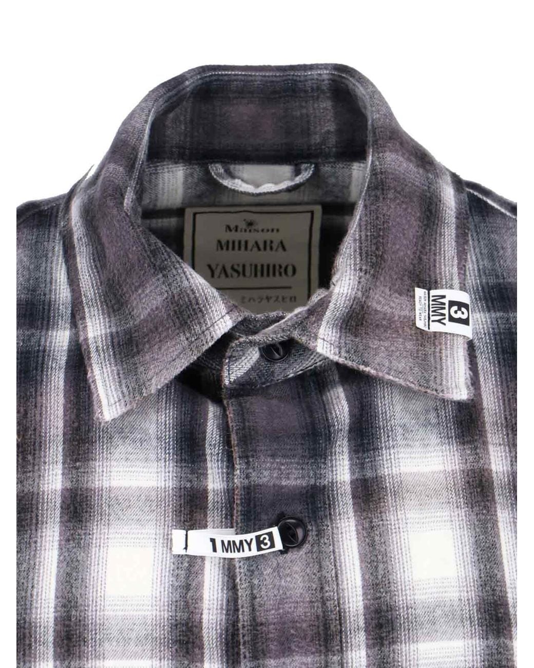 Maison Mihara Yasuhiro Blue Shirts Cotton for men