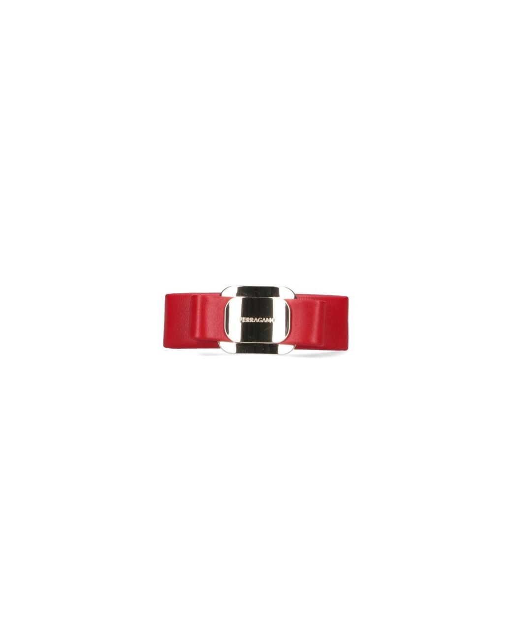 Ferragamo Red Hair Clip "Vara"