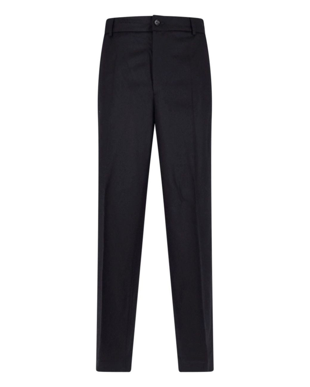 Moncler Blue Virgin Wool Trousers for men