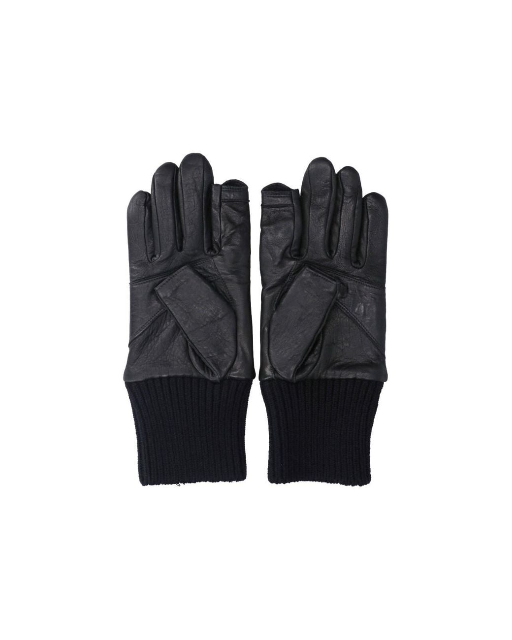 Rick Owens Black Lamb Nappa Gloves for men