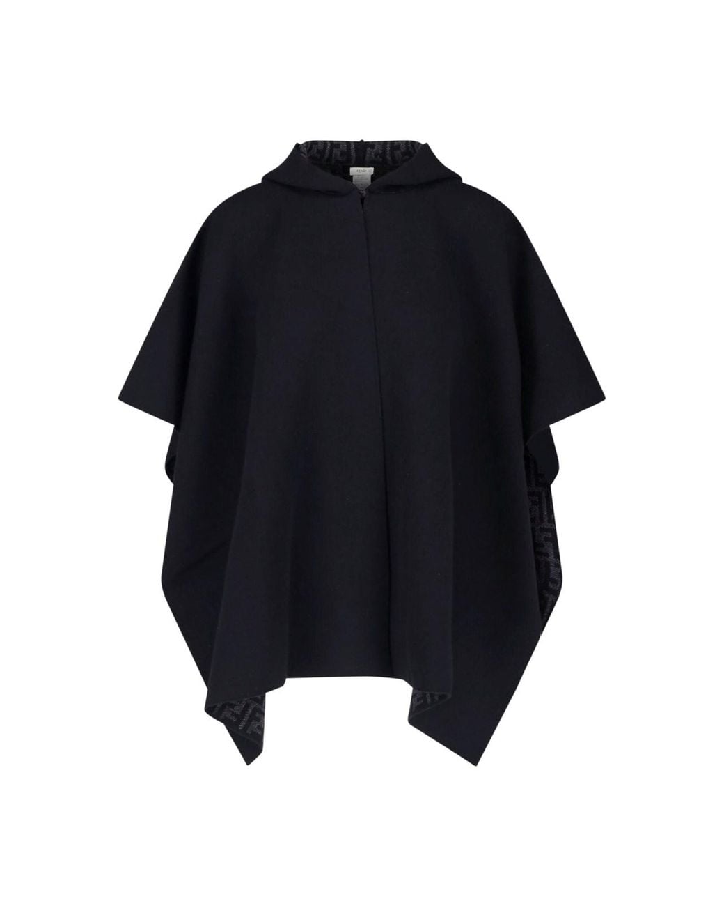 Fendi Blue Cashmere Cape