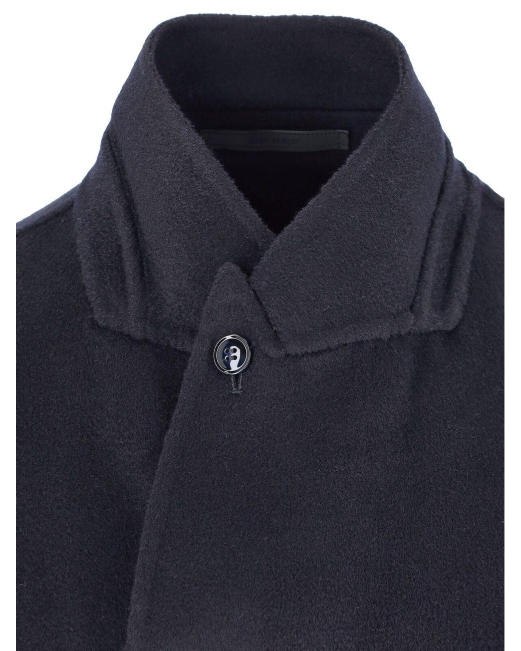 Giorgio Armani Blue Double-Breasted Wool Blend Blazer Jacket for men