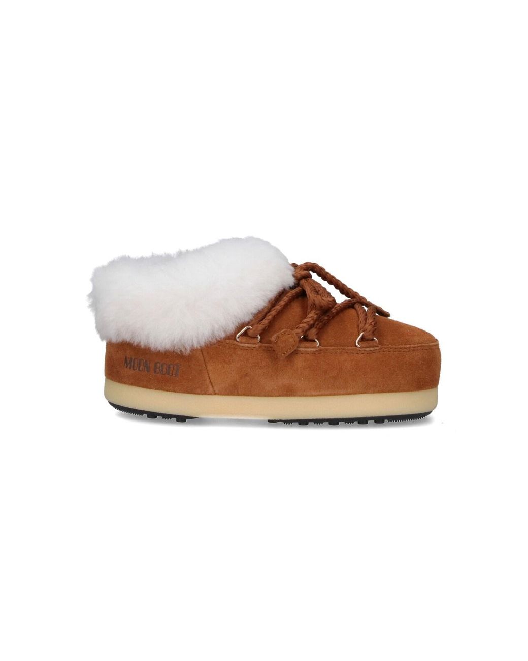 Moon Boot Brown "Evx" Suede Mules