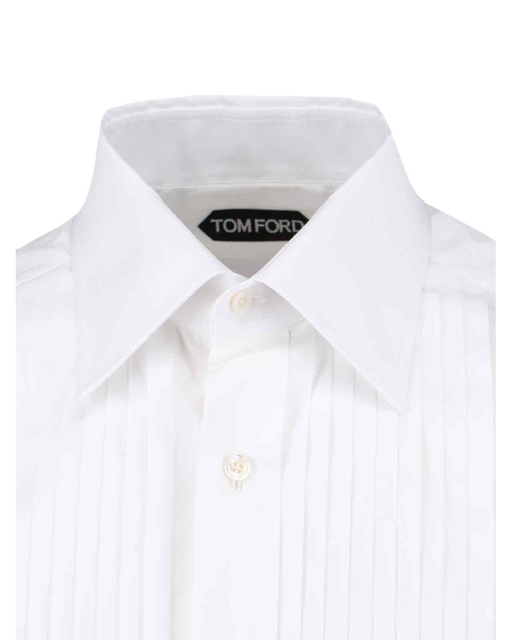 Tom Ford White Cocktail Classic Cotton Shirt for men