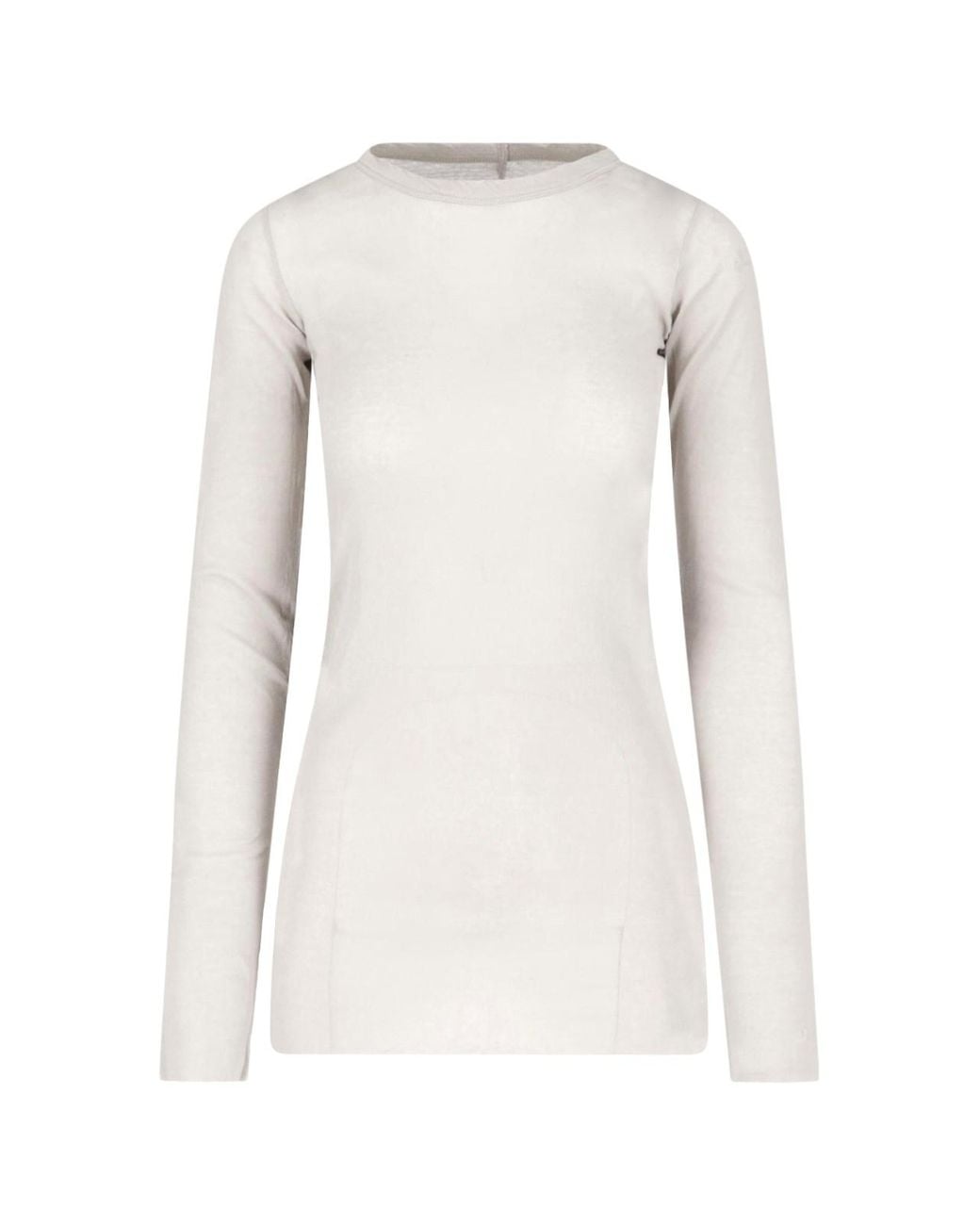 Rick Owens White Cotton T-Shirt