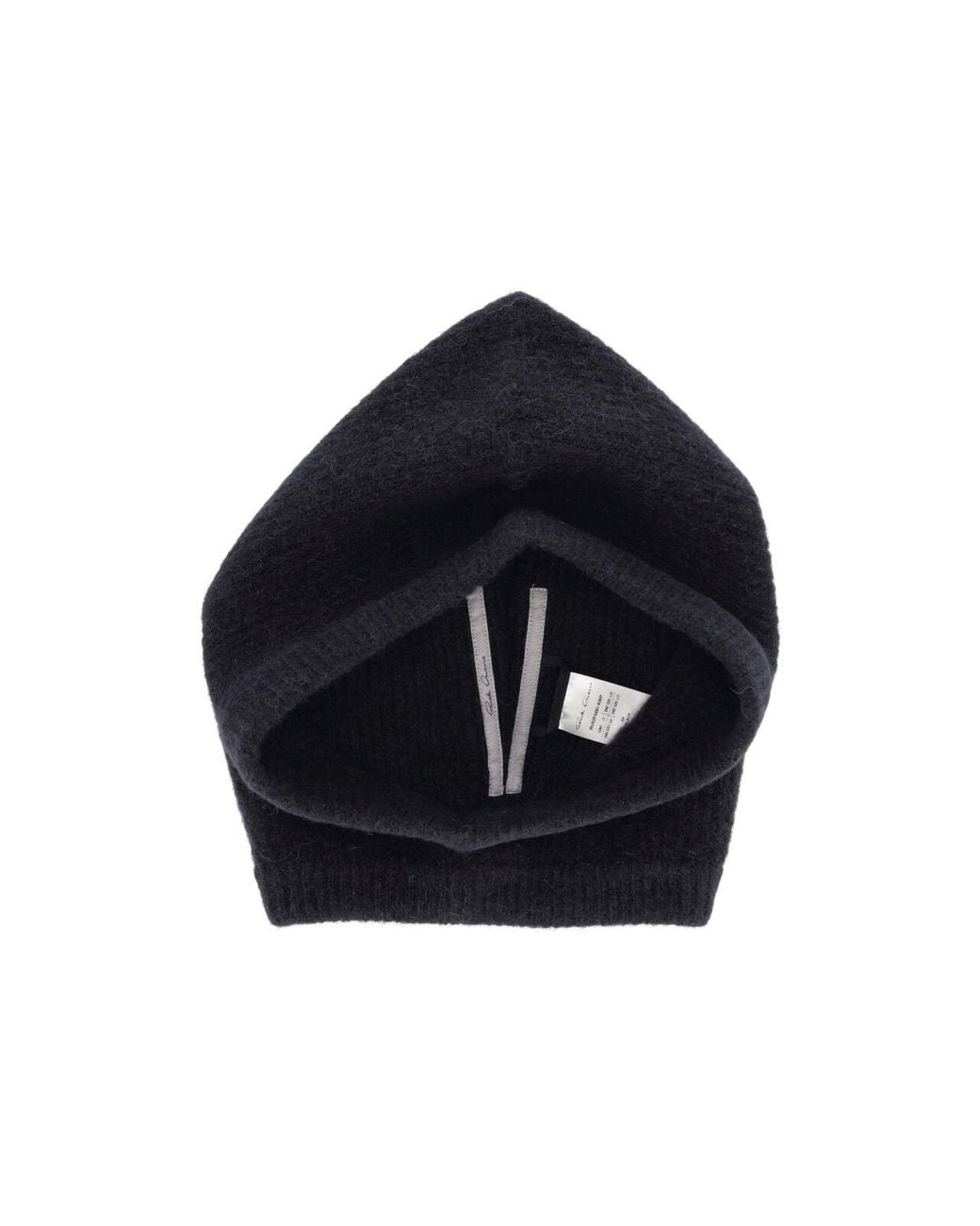 Rick Owens Blue Alpaca Blend Balaclava for men