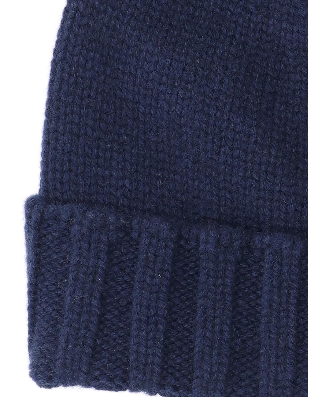 Drumohr Blue Knit Beanie for men