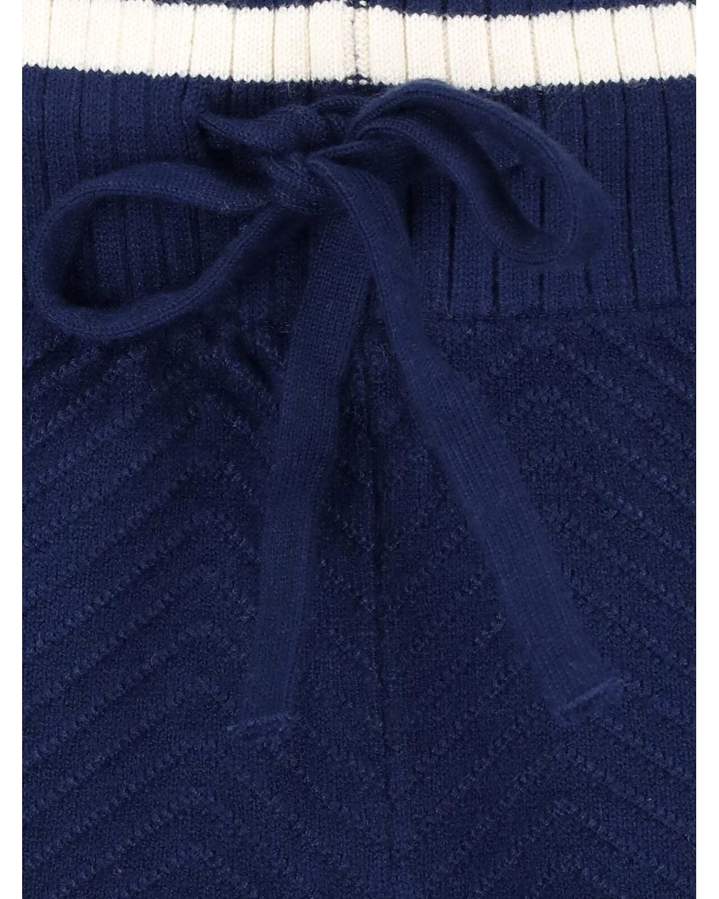 Adidas Blue Ribbed Knit Shorts