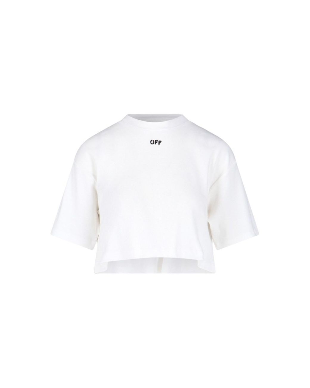 Off-White zip-logo long-sleeve Crop Top - Farfetch