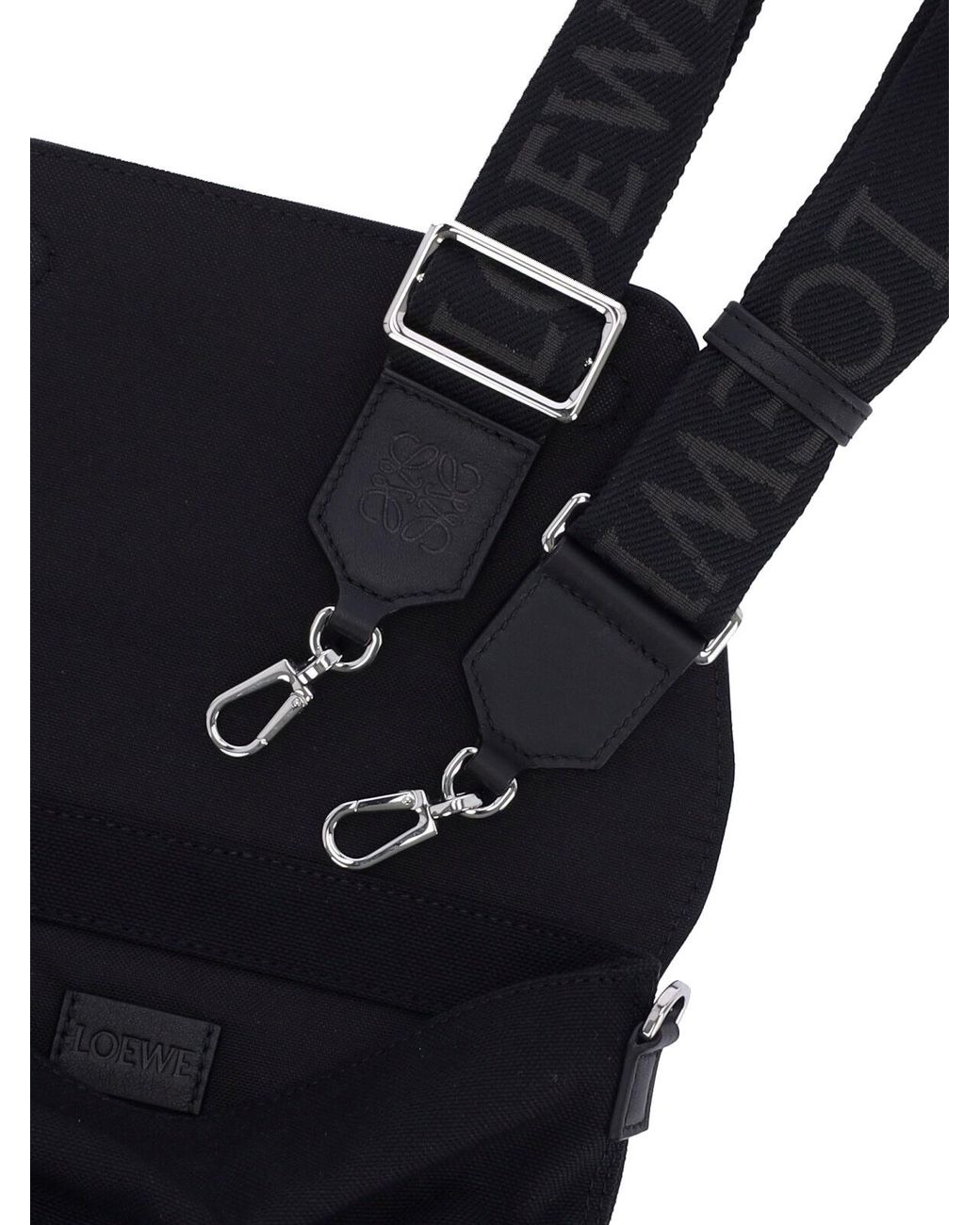 Loewe Black Messenger Bag "Flex" for men