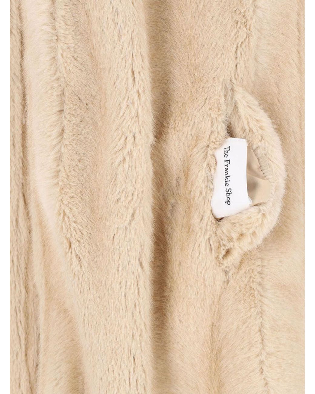 Frankie Shop White Faux Fur Scarf "Ciasa"