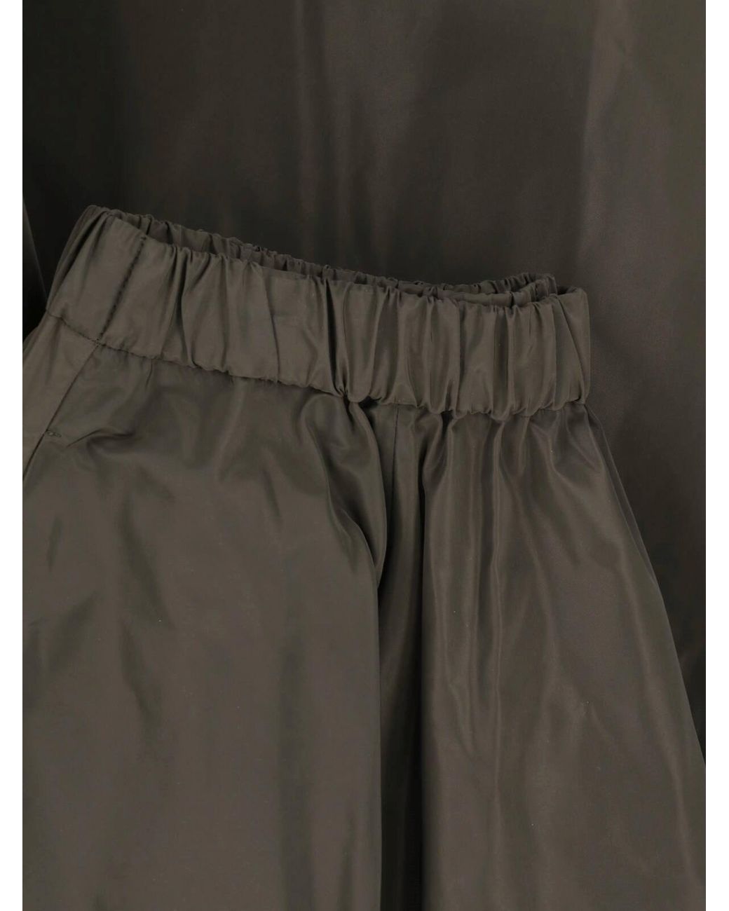 Aspesi Gray A-Line Midi Skirt