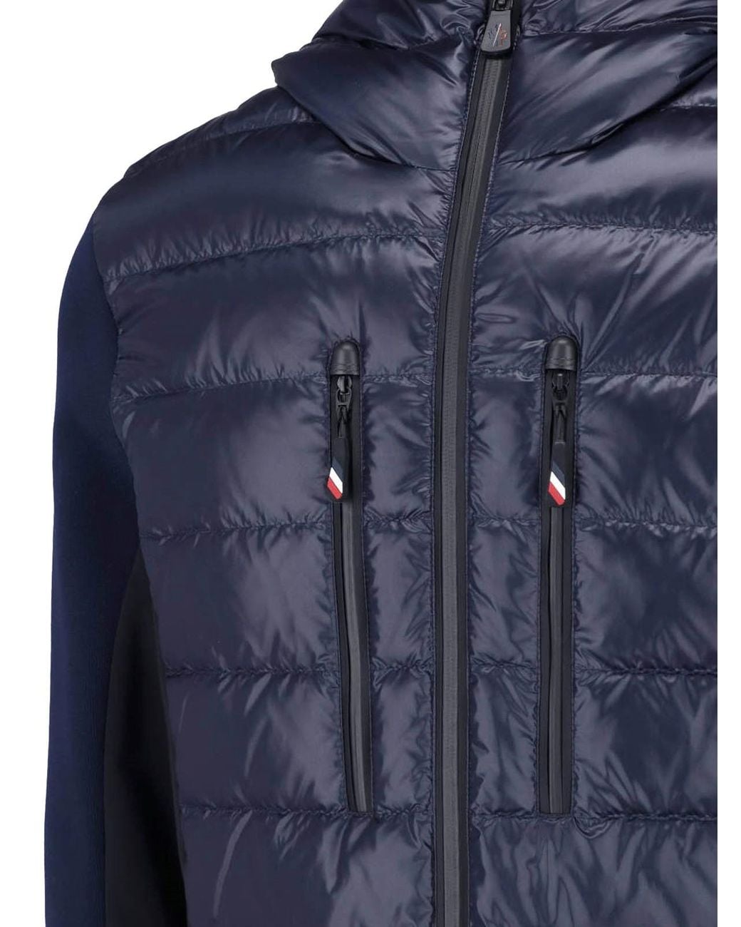 Moncler Blue Padded Zip Cardigan for men