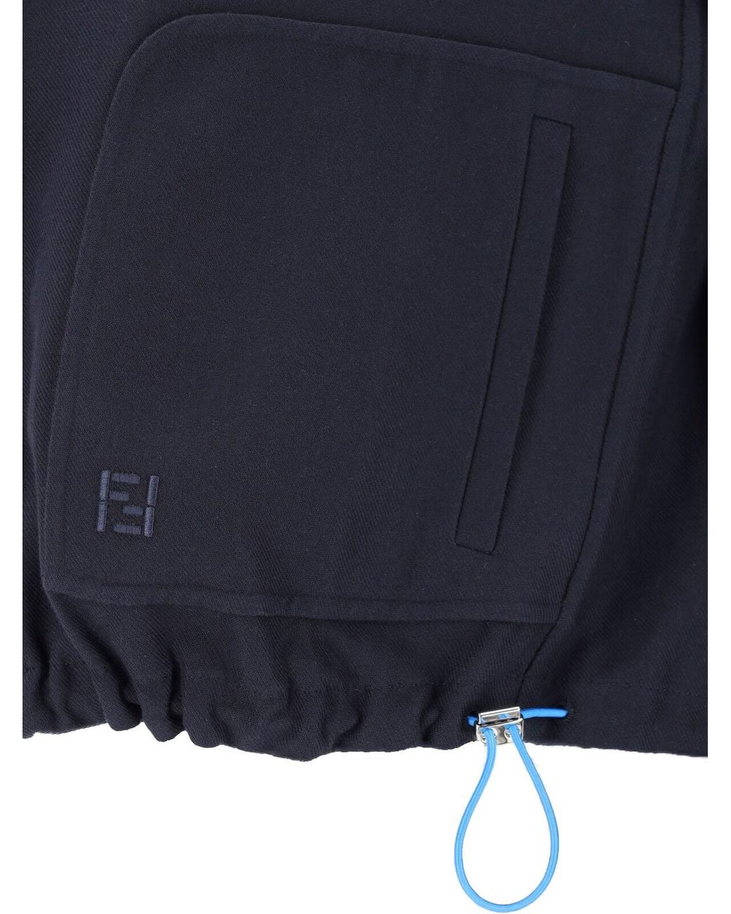 Fendi Gray Reversible Jacket “Ff” for men