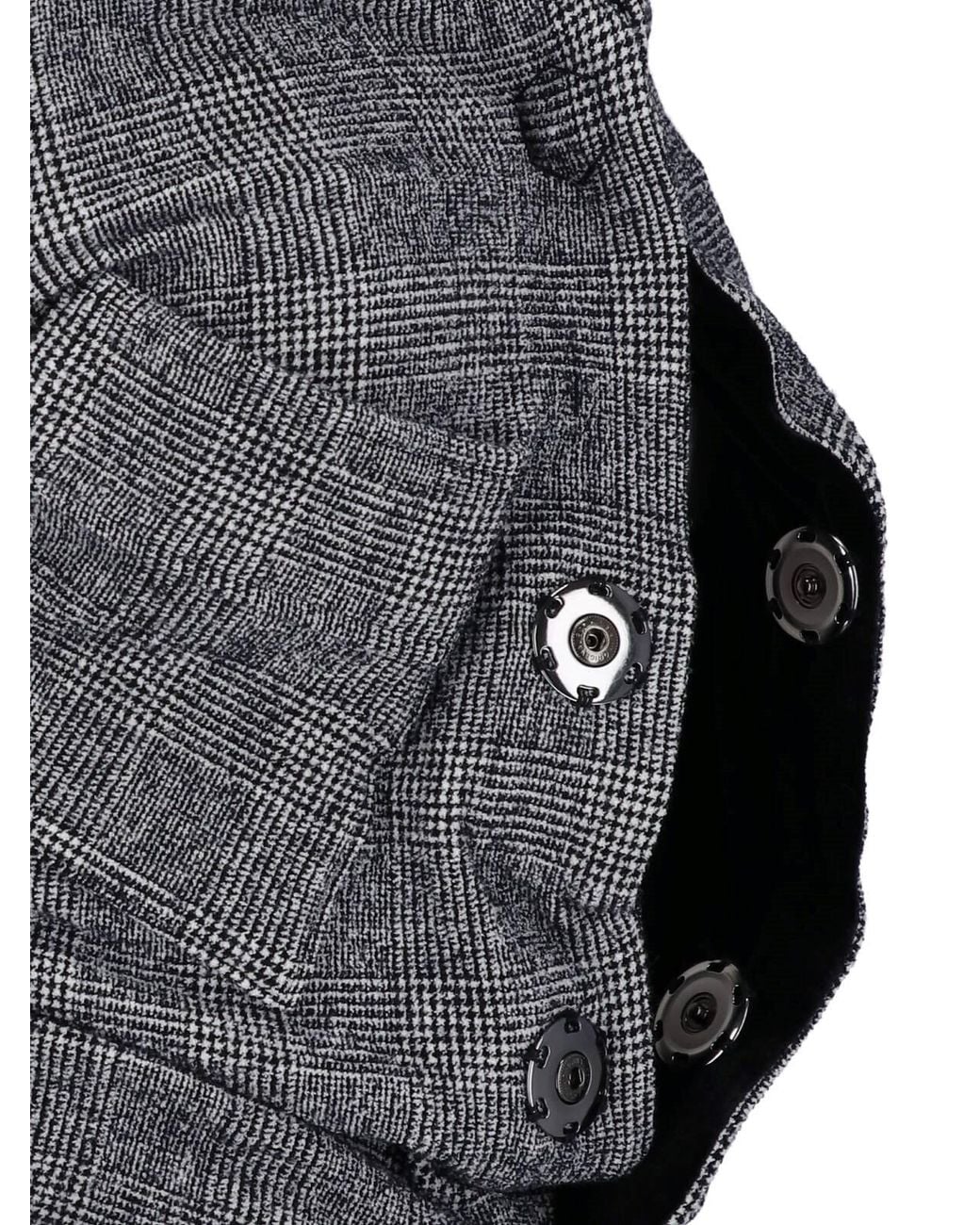 Junya Watanabe Gray Asymmetric Wool-Blend Jacket