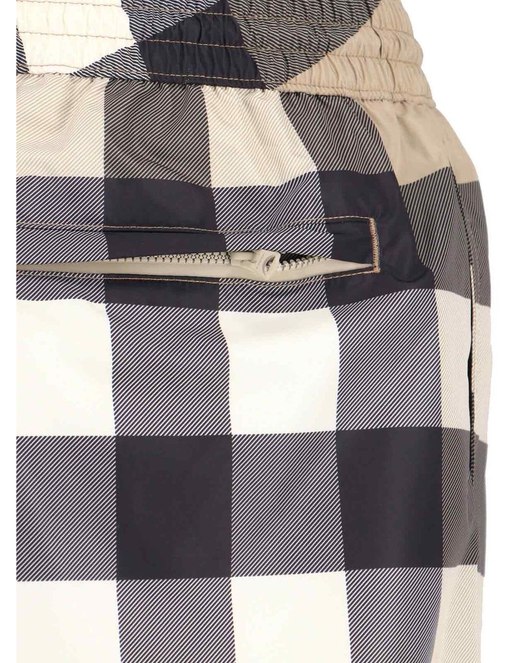 Burberry Multicolor Check Swimsuit for men
