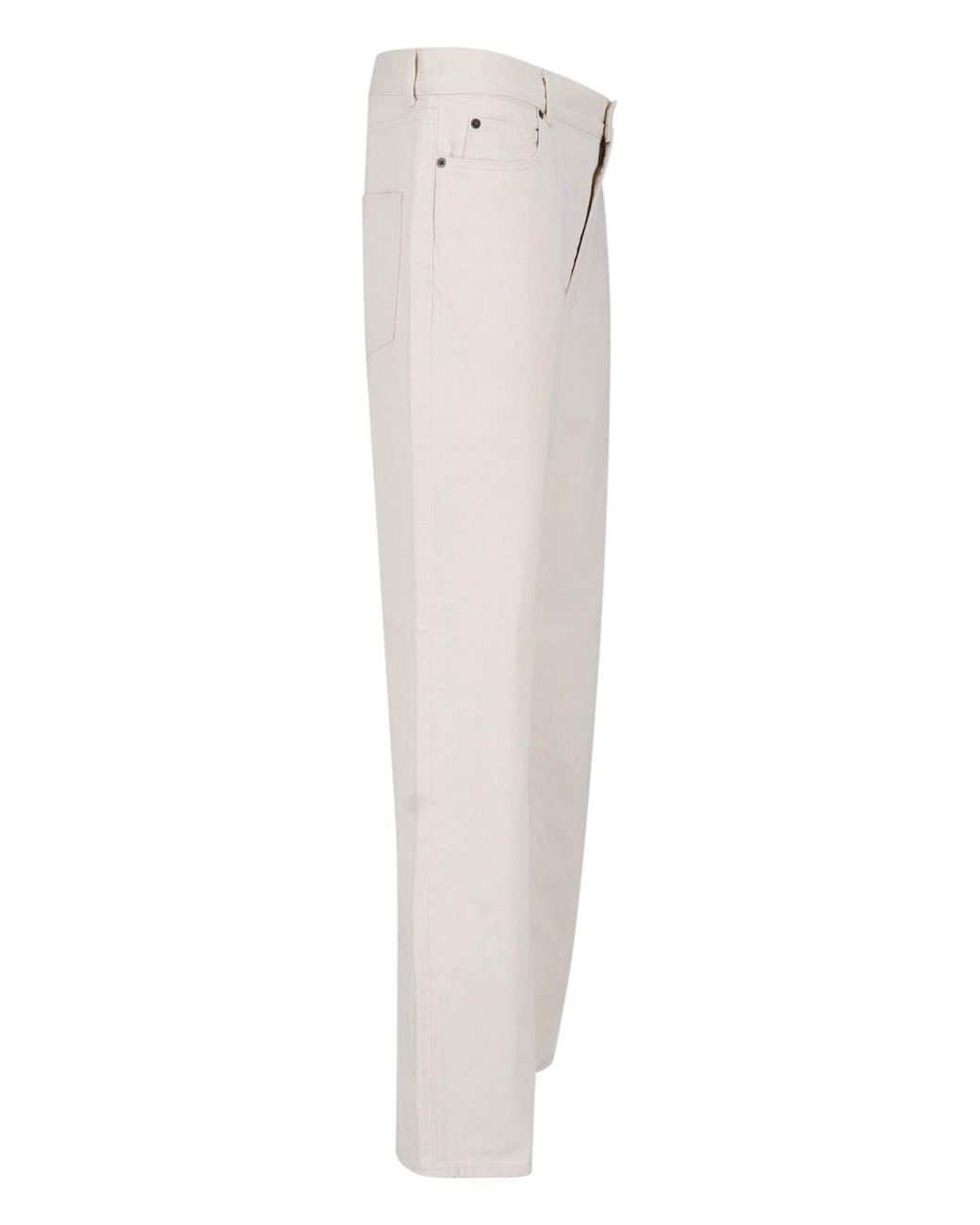 The Row White Straight Jeans for men
