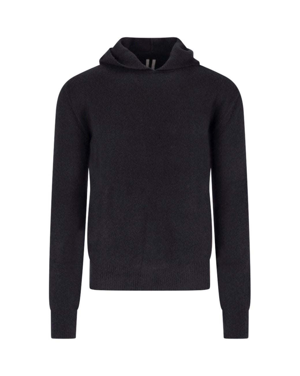 Rick Owens Blue Hooded Sweater for men