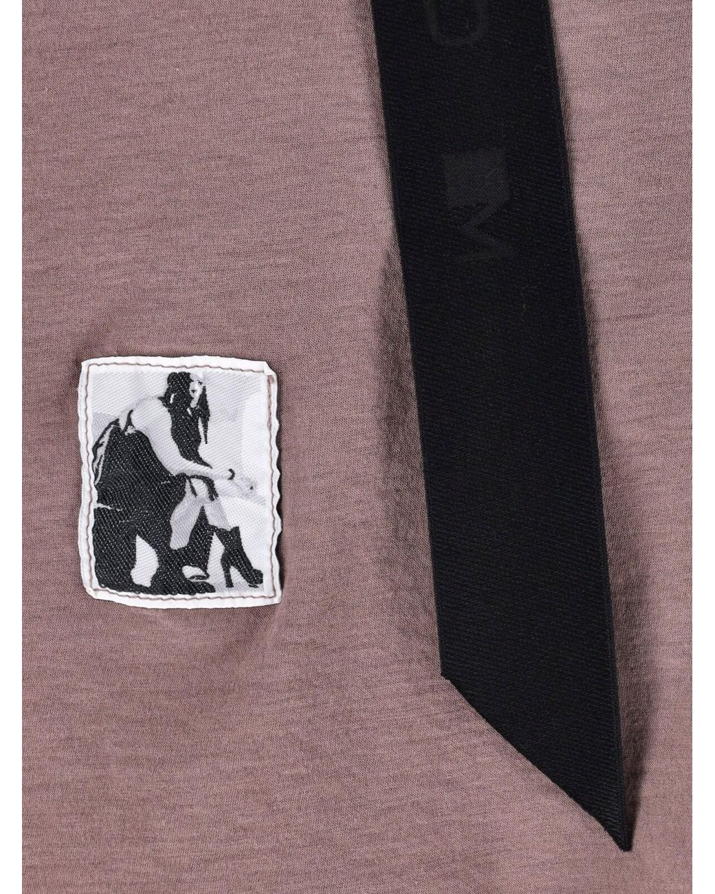 Rick Owens Pink T-Shirt "Level T" for men