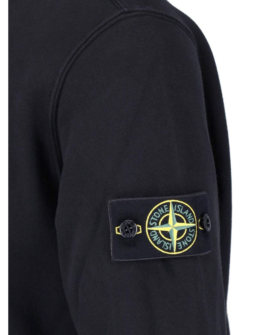 Stone Island Blue Sweatshirt Logo "Compass" for men