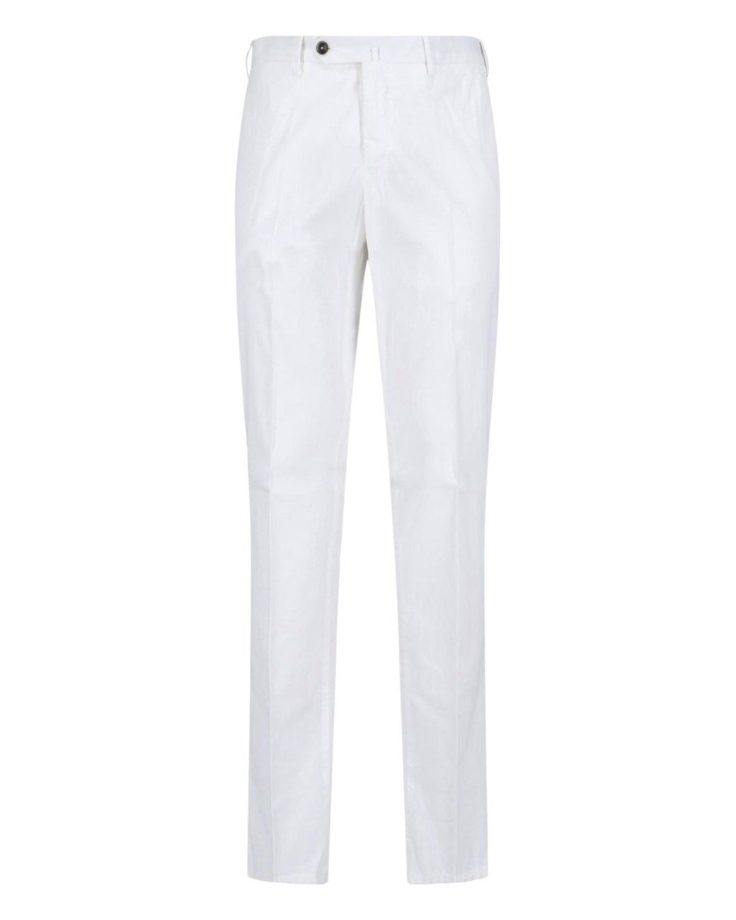 PT Torino White Straight Pants for men