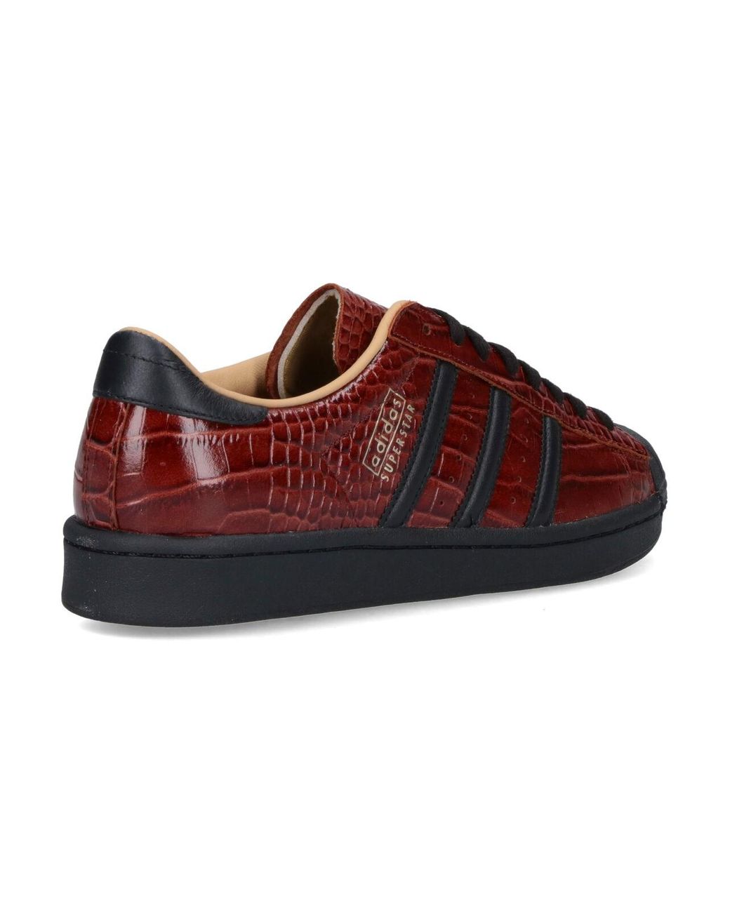 Adidas Red Sneakers Pelle